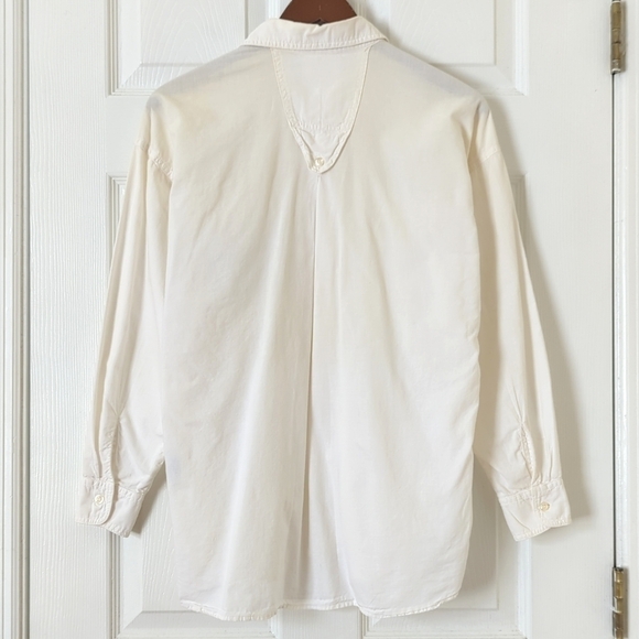 Guess by Georges Marciano 80's Vintage Long Sleeve Button Down Shirt White 1 - Picture 13 of 14